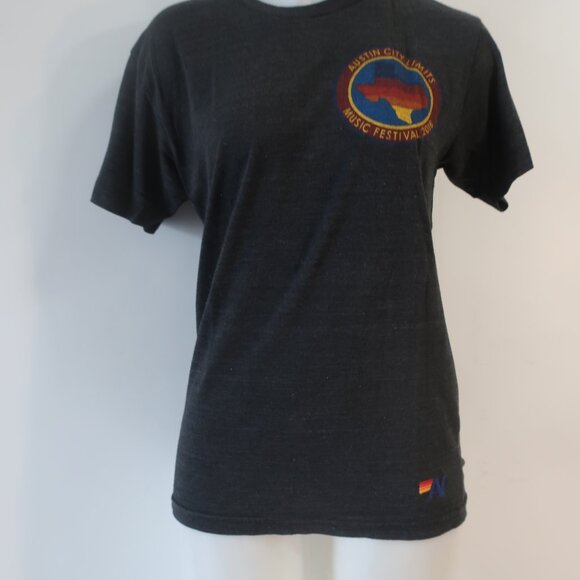 Aviator Nation Austin City Limits Music Fest 2016 Charcoal Graphic T-Shirt Top M - Picture 6 of 10